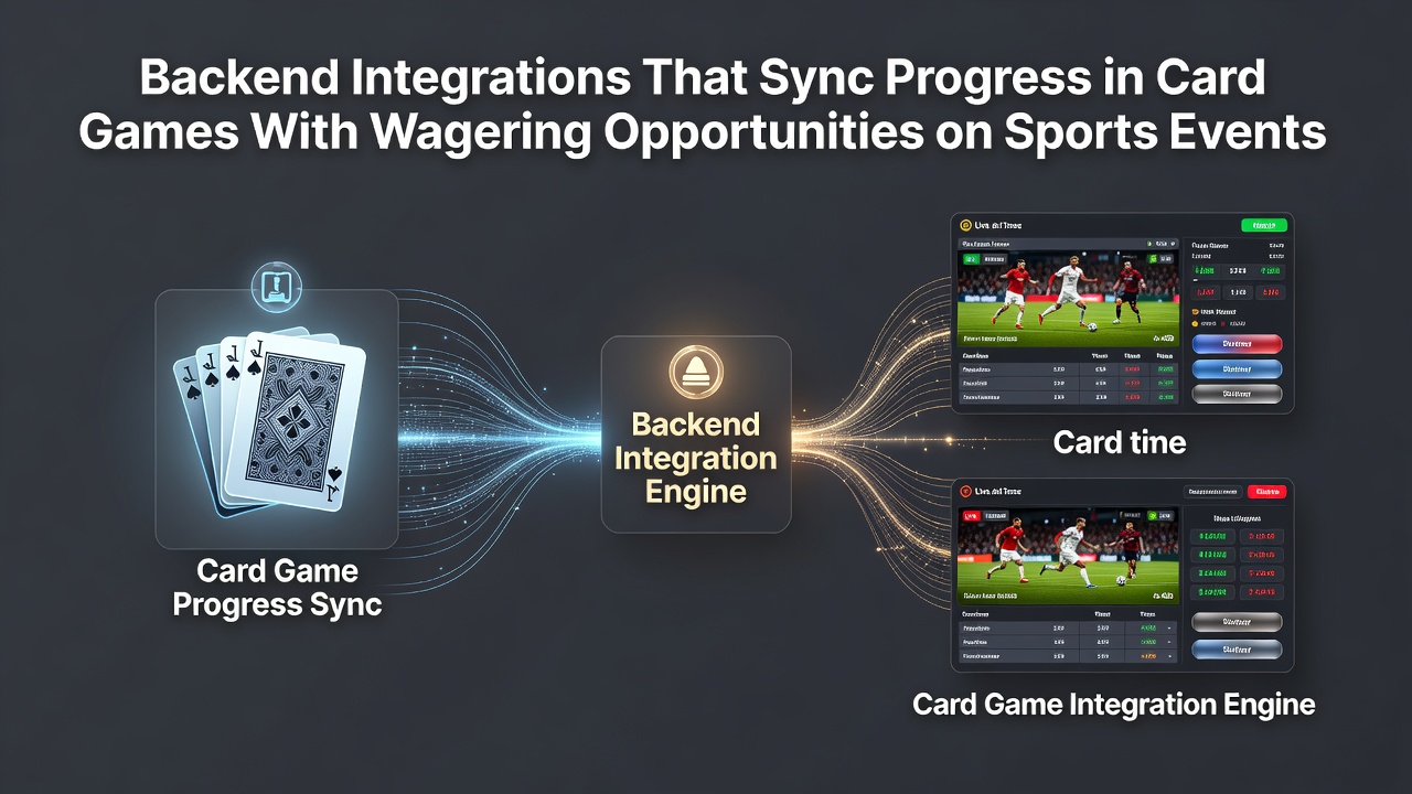 Illustration of data pipelines connecting poker achievements to sports betting credit adjustments