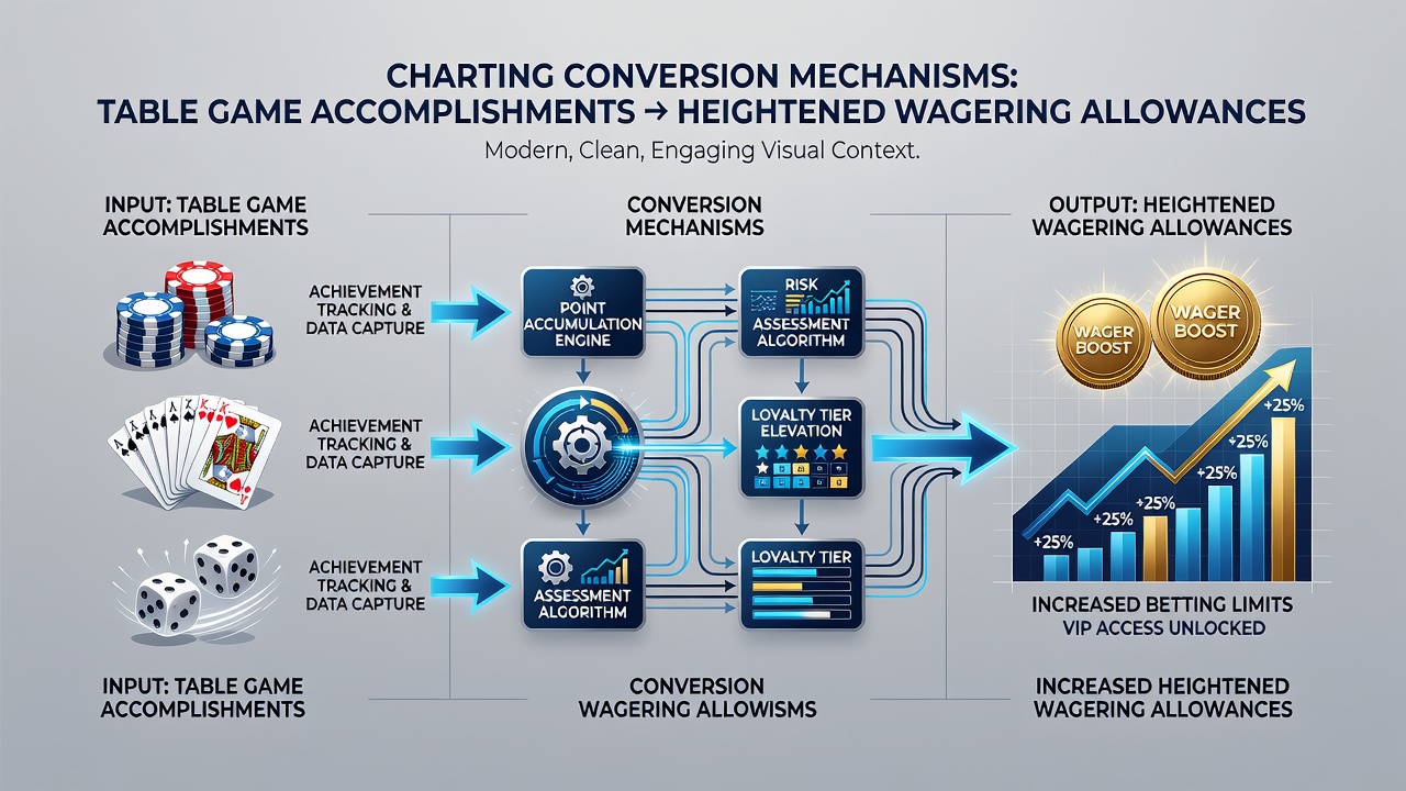 Flowchart diagram illustrating data transfer from poker results to sportsbook allowance adjustments