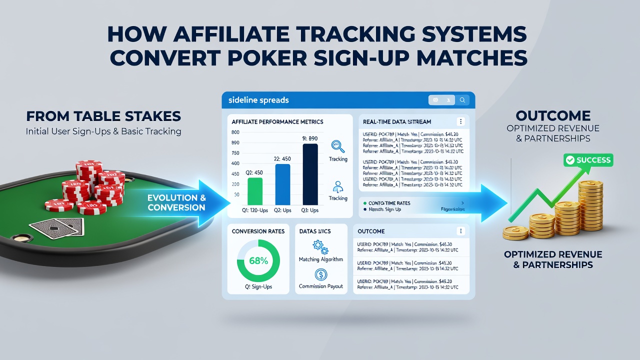 Unified player profile interface showing poker activity converted into live event cashback tiers and sideline spread eligibility