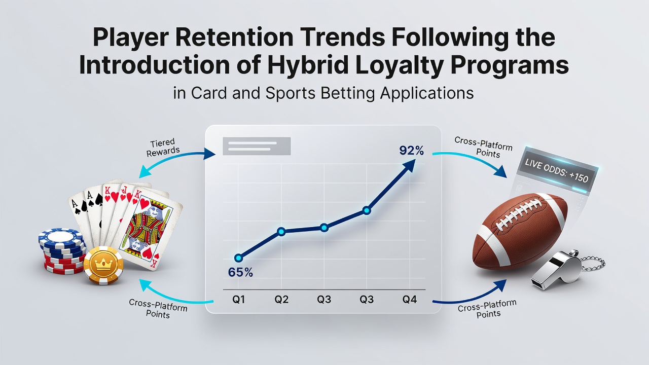 Dashboard view of a hybrid loyalty program interface showing combined poker and sports betting reward tiers