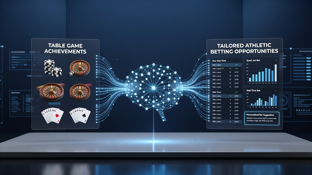 Flowchart illustrating how loyalty points from card games convert into enhanced sports betting credit lines within a single portal interface
